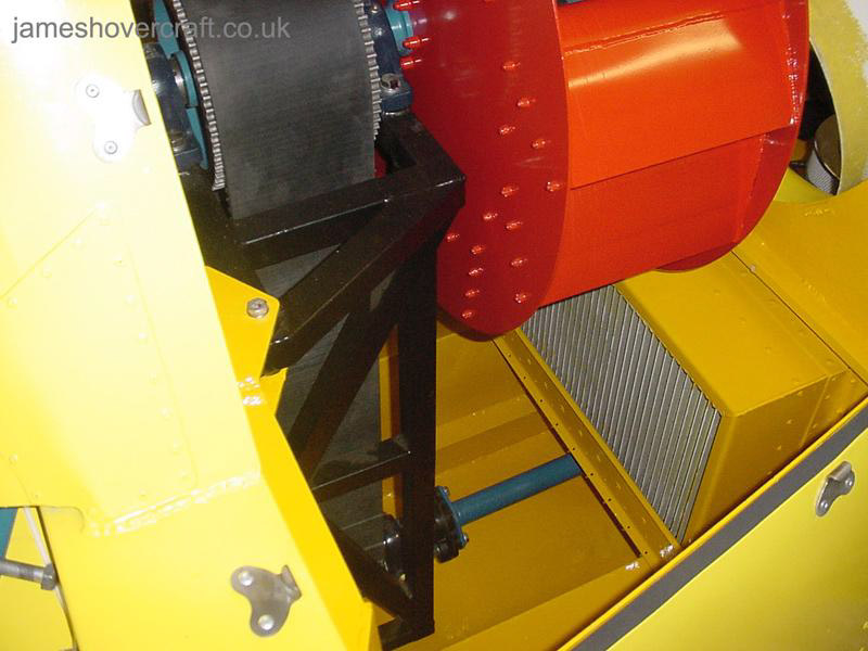 Restoring an old Tiger 12 hovercraft to a fully working state - Housing of the lift fan (credit: ).
